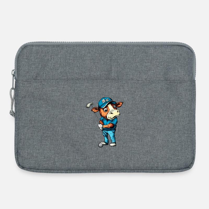 Kuh Golf - Laptoptasche 15" - Grau meliert