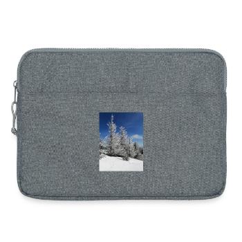 Winterwald Schneezauber - Laptoptasche 15" - Grau meliert - Vorne