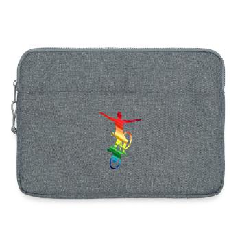 Artistic cycling, artistic cycling, indoor cycling - Laptop bag 15" - heather grey - Front