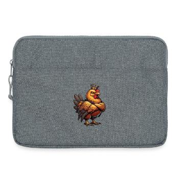 Poulets Poulet Amoureux des poules Coq Propriétaire de poulets - Sacoche pour ordinateur portable 15 pouces - gris chiné - Devant