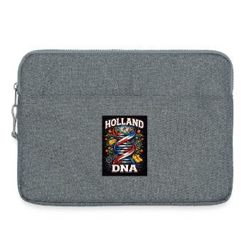 ADN hollandais : style néerlandais - Sacoche pour ordinateur portable 15 pouces - gris chiné - Devant
