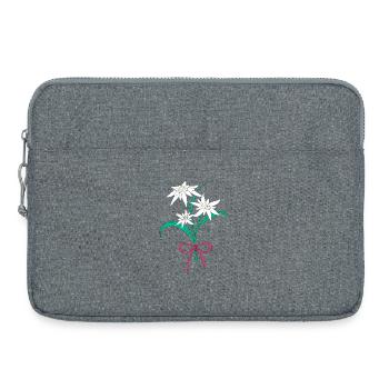 Die Alm grüßt - Laptoptasche 15" - Grau meliert - Vorne