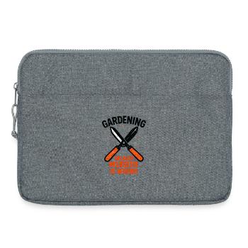 Sécateur Humour Jardinage Permaculture - Sacoche pour ordinateur portable 15 pouces - gris chiné - Devant