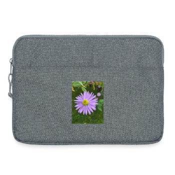 purple blossom - Laptop bag 15" - heather grey - Front