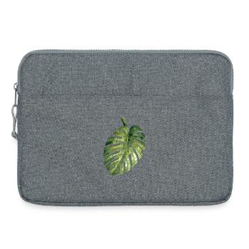 Monstera Mosaic - Jungle urbaine pour les passionnés de plantes - Sacoche pour ordinateur portable 15 pouces - gris chiné - Devant