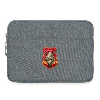 Cherry Pie Graffiti Print - Laptop bag 15" - heather grey - Front