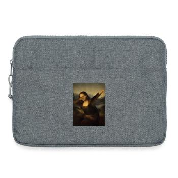 Mona Lisa Dab Leonardo Da Vinci Mona Lisa - Laptop bag 15" - heather grey - Front
