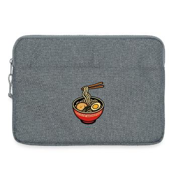 Bol de ramen avec baguettes - Sacoche pour ordinateur portable 15 pouces - gris chiné - Devant