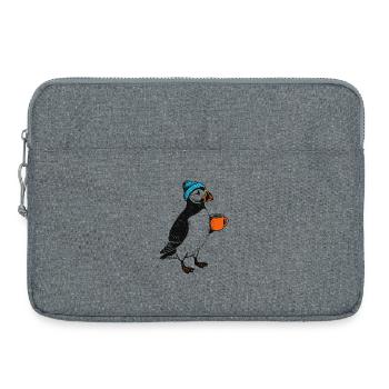 Kaffee Puffin - Laptoptasche 15" - Grau meliert - Vorne