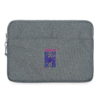 Tokyo Neon Kitsune-Design - Laptoptasche 15" - Grau meliert - Vorne