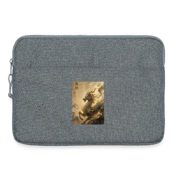Le Souffle Cosmique : Qilin – Constellation - Sacoche pour ordinateur portable 15 pouces - gris chiné - Devant