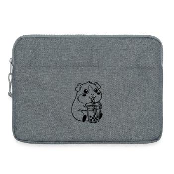 Bubble Tea pour hamster - Sacoche pour ordinateur portable 15 pouces - gris chiné - Devant