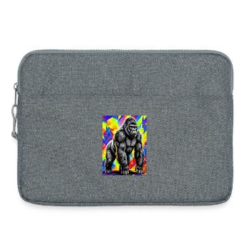 gorille - Sacoche pour ordinateur portable 15 pouces - gris chiné - Devant