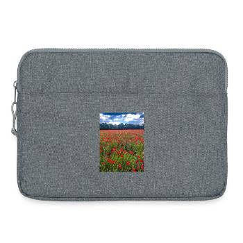 Lumière d’été de Poppy Field - Sacoche pour ordinateur portable 15 pouces - gris chiné - Devant