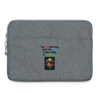 The_Eye - Laptop bag 15" - heather grey - Front