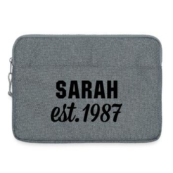 Sarah est 1987 - Laptoptasche 15" - Grau meliert - Vorne