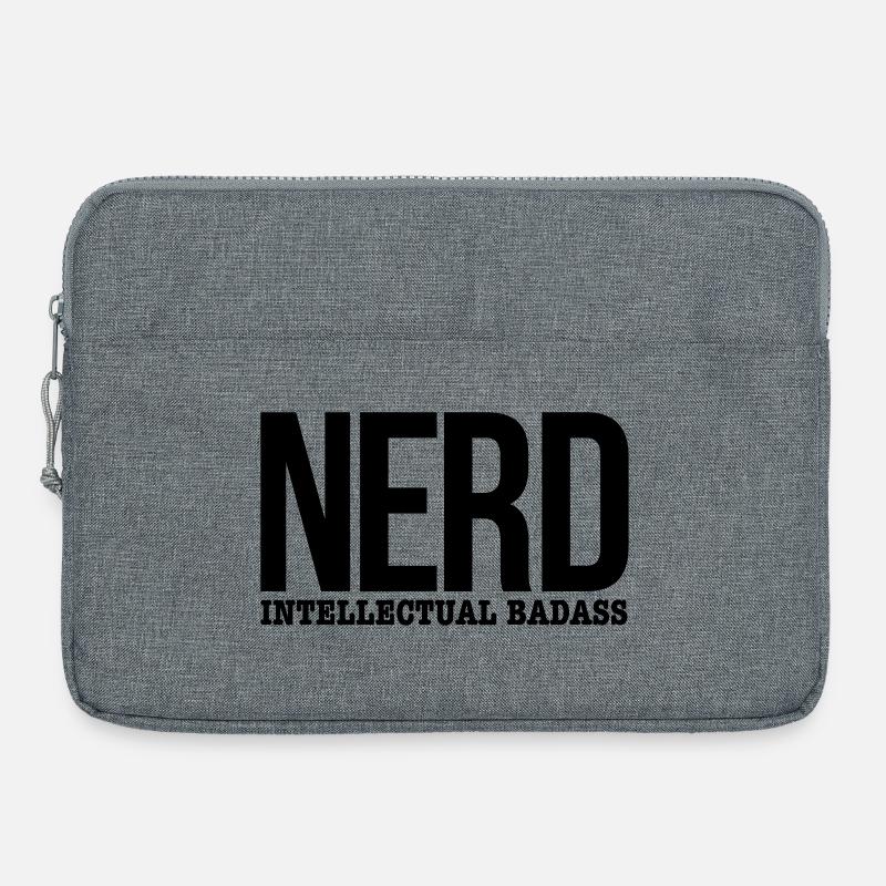 nerd - Sacoche pour ordinateur portable 15 pouces - gris chiné