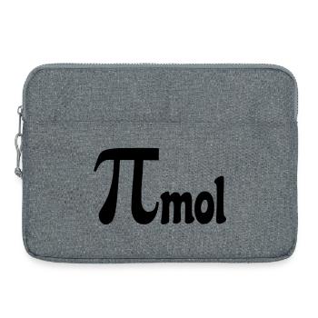 Pi mole pour les mathématiciens, les nerds chimie nombre # - Sacoche pour ordinateur portable 15 pouces - gris chiné - Devant