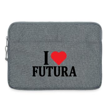 t-shirt J’adore l’idée cadeau du t-shirt Futura - Sacoche pour ordinateur portable 15 pouces - gris chiné - Devant