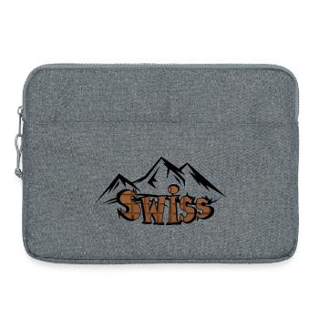 Swiss mountain chocolate - Laptop bag 15" - heather grey - Front