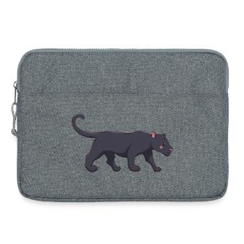 Panthère - Sacoche pour ordinateur portable 15 pouces - gris chiné - Devant