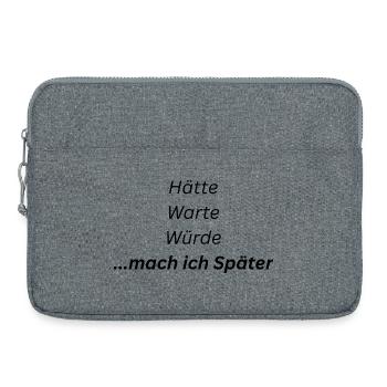 Mach_ich_spaeter - Laptoptasche 15" - Grau meliert - Vorne