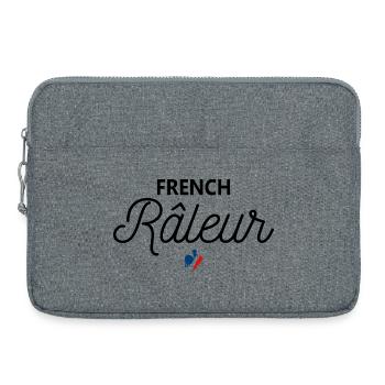 FRENCH RALEUR, Quote, Funny Phrase, Humor - Laptop bag 15" - heather grey - Front