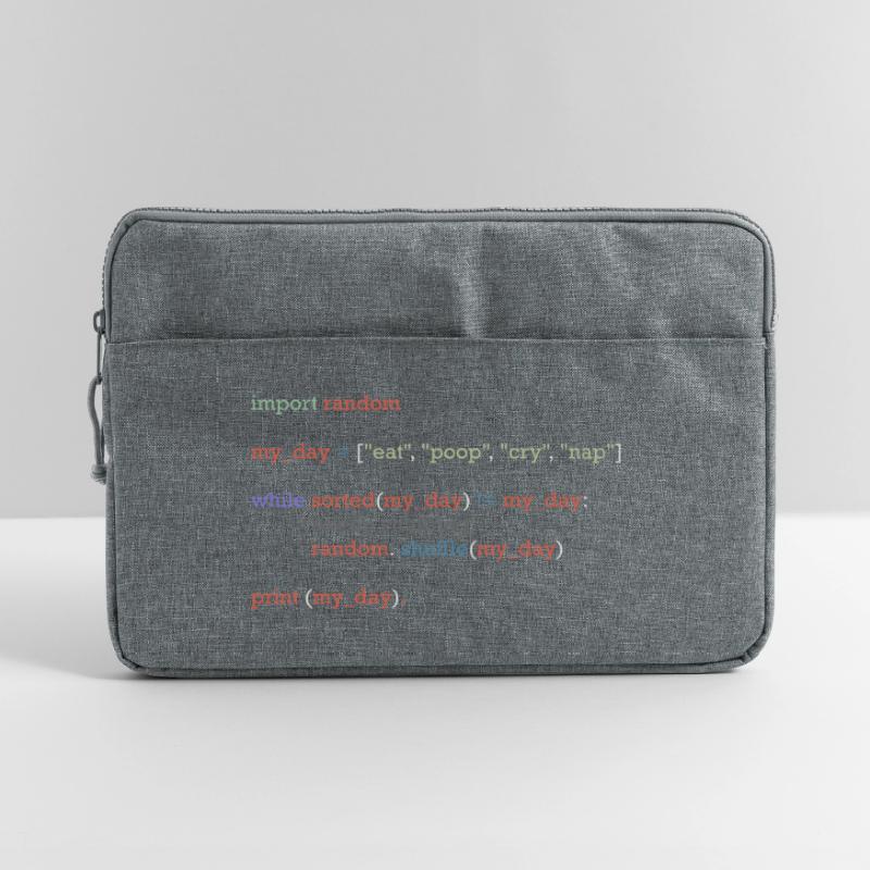 Funny python code about everyday life, baby Laptop bag 15"