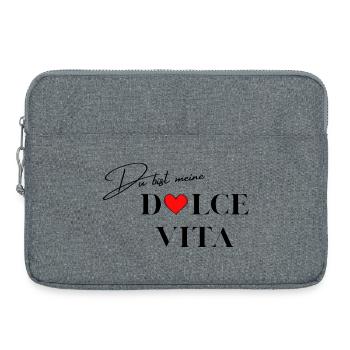 Dire l’amour - Sacoche pour ordinateur portable 15 pouces - gris chiné - Devant