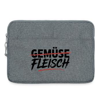  Gemüse Durchgestrichen Fleisch Unterstrichen - Laptoptasche 15" - Grau meliert - Vorne