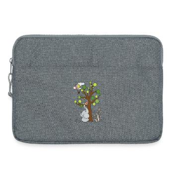 Elephant under the tree - Laptop bag 15" - heather grey - Front