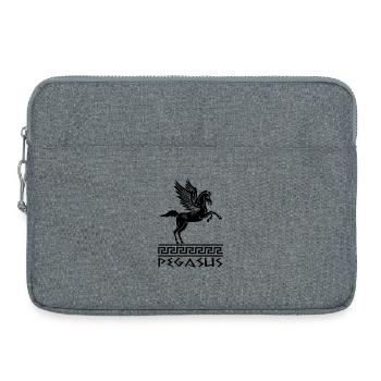Black Pegasus Horse - Laptop bag 15" - heather grey - Front
