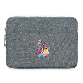 Easter & Easter Egg Colorful Illustration - Laptop bag 15" - heather grey - Front