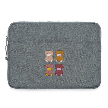 bären bande 4 - Laptoptasche 15" - Grau meliert - Vorne