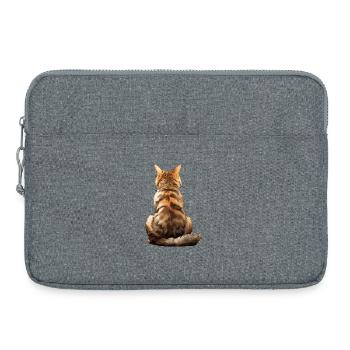 American Bobtail Cat - Laptop bag 15" - heather grey - Front