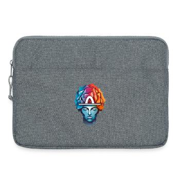 Hommes pensant - Sacoche pour ordinateur portable 15 pouces - gris chiné - Devant
