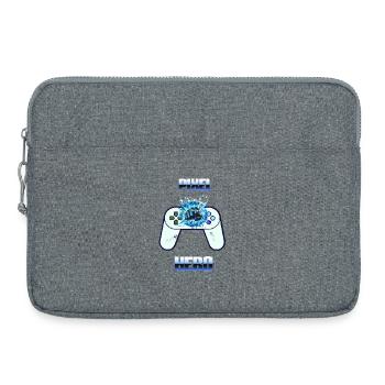 Pixel Hero - Retro Gaming Controller - Laptoptasche 15" - Grau meliert - Vorne