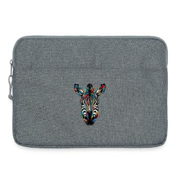 Zèbre - Sacoche pour ordinateur portable 15 pouces - gris chiné - Devant