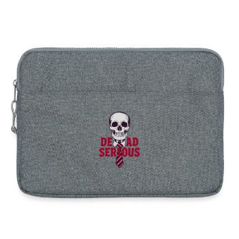 Mort sérieux - Sacoche pour ordinateur portable 15 pouces - gris chiné - Devant