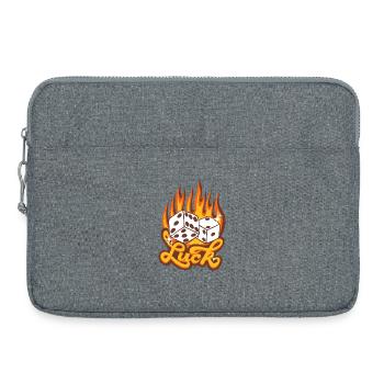 Chance – Cube Ardent Lucky Design - Sacoche pour ordinateur portable 15 pouces - gris chiné - Devant