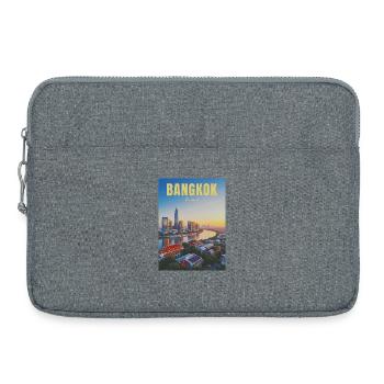 Bangkok City, Thailand - Laptop bag 15" - heather grey - Front