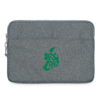 Ireland Map Graphic - Laptop bag 15" - heather grey - Front