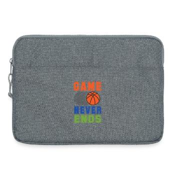 Basketball - Das Spiel endet nie - Laptoptasche 15" - Grau meliert - Vorne