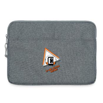 Cassettes Vintage Audio Design - Sacoche pour ordinateur portable 15 pouces - gris chiné - Devant