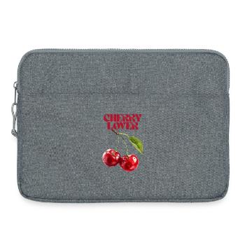 Illustration botanique de l’amateur de cerises - Sacoche pour ordinateur portable 15 pouces - gris chiné - Devant