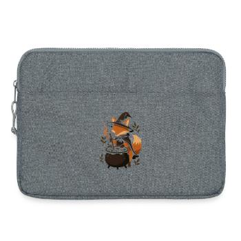 Zauberhafte Fuchs Hexe Halloween Design - Laptoptasche 15" - Grau meliert - Vorne