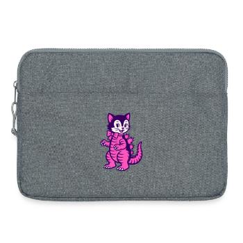 Chat monstre - Sacoche pour ordinateur portable 15 pouces - gris chiné - Devant