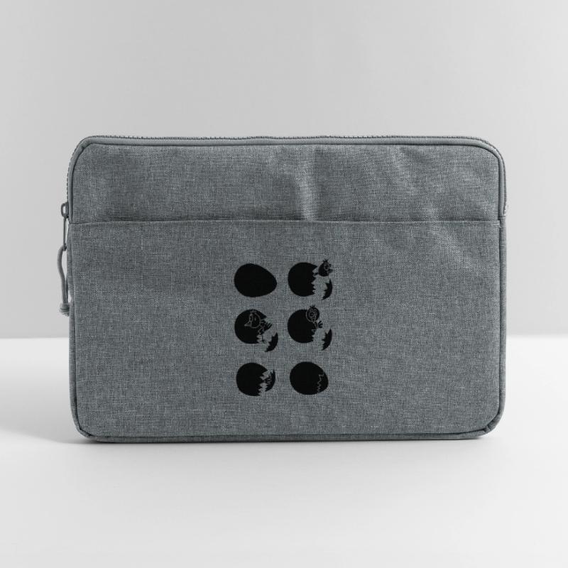 Die Welt entdecken oder nicht (schwarz) Laptoptasche 15"