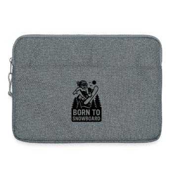 Né pour le snowboard Enfants Enfants Sport - Sacoche pour ordinateur portable 15 pouces - gris chiné - Devant