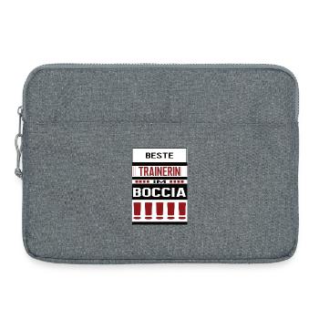 Boccia Trainerin Beste Bocciatrainerin Team - Laptoptasche 15" - Grau meliert - Vorne